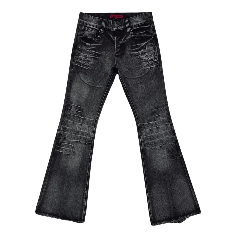 Bootcut Ripped Jeans