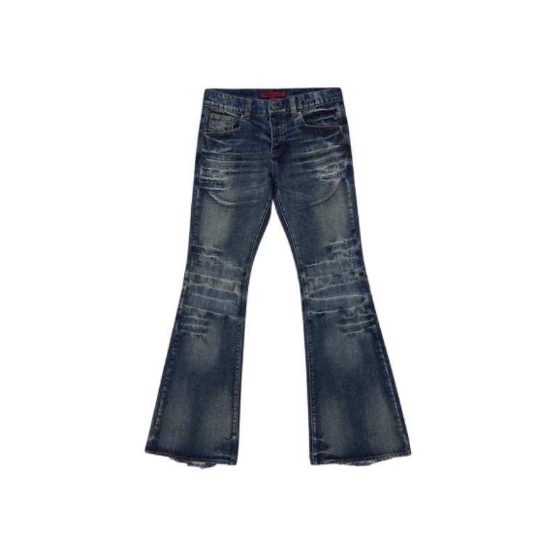 Bootcut Ripped Jeans